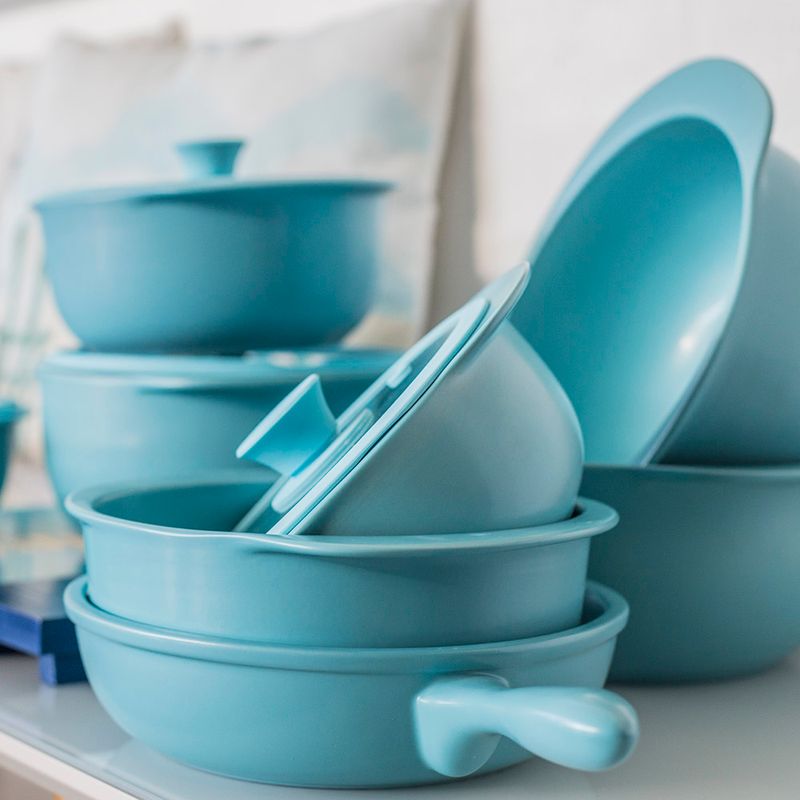 Panela de cerâmica pequena - Linea Acqua - Oxford Cookware - Oxford