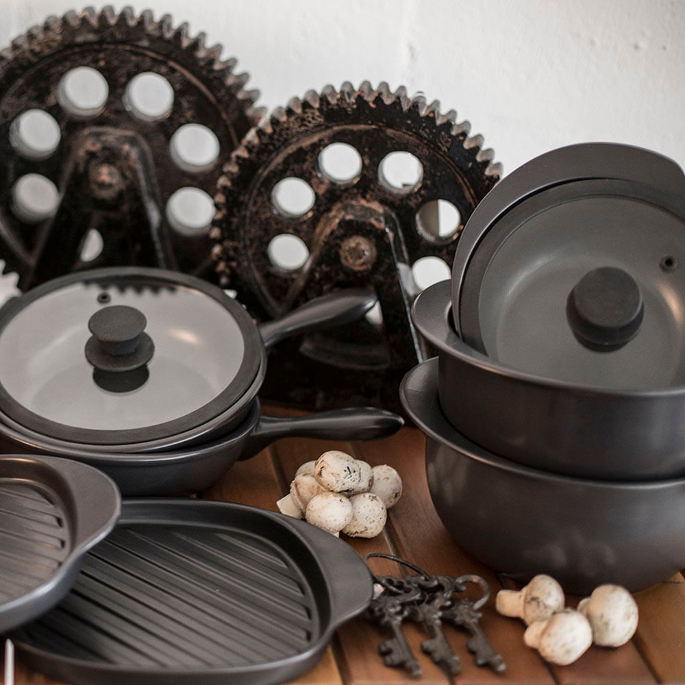 Frigideira De Cerâmica 23,5x6 Cm Linea Nanquim Oxford