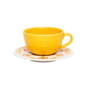 Conjunto Xícaras Chá ou Café com Leite Renda Oxford na Americanas