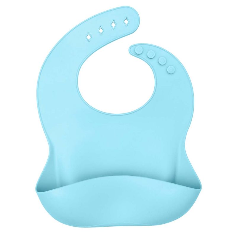 Babador-Infantil-de-Silicone-com-Pega-Migalhas-Azul Babador-Infantil-de-Silicone-com-Pega-Migalhas-Azul