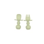 Conjunto-com-2-Talheres-Infantil-de-Silicone-Verde