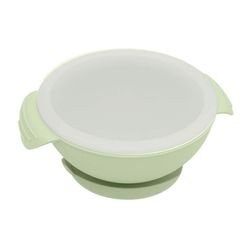 Tigela-Infantil-de-Silicone-com-Base-de-Succao-e-Tampa-Verde