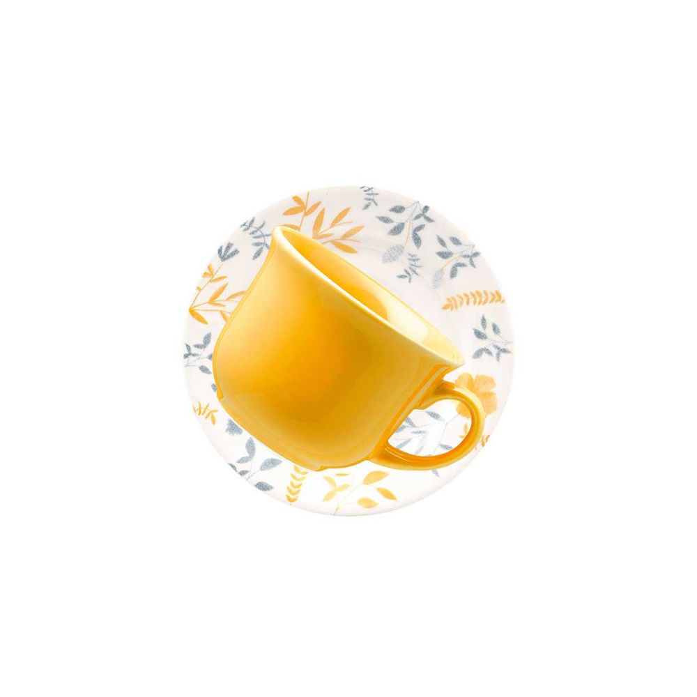 Conjunto de Xícaras de Chá e Pires Biona Donna Mandala - 12 Peças