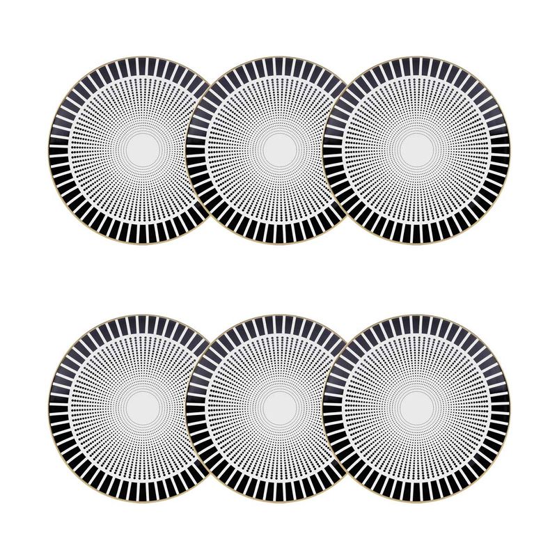 140465_Conjunto_De_6_Pratos_Sobremesa_21_Cm_Coup_Noir 140465_Conjunto_De_6_Pratos_Sobremesa_21_Cm_Coup_Noir