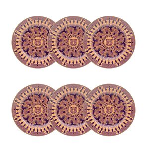 127540_Conjunto_6_Pratos_Sobremesa_22Cm_Flamingo_Terra_Brasilis_Caju