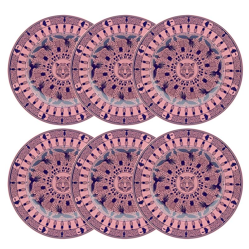 127577_Conjunto_6_Pratos_Rasos_28Cm_Flamingo_Terra_Brasilis_Revoada