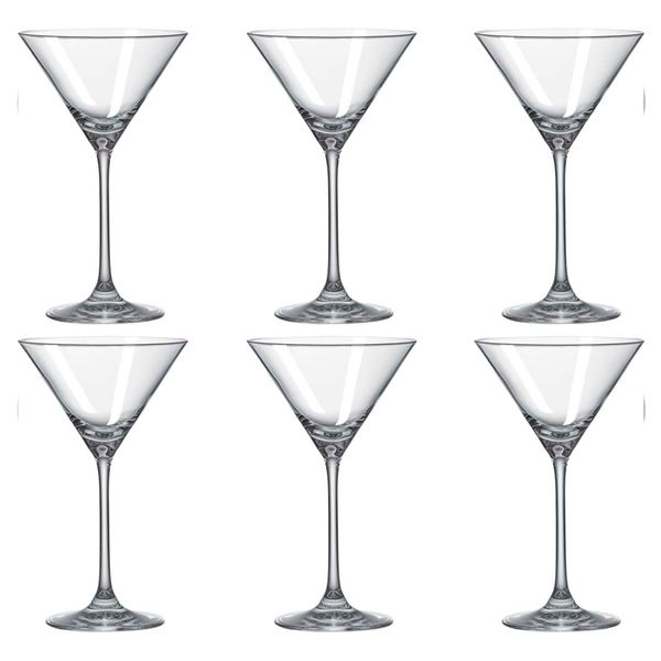 Jogo de 6 Taças Para Martini 210 Ml Classic