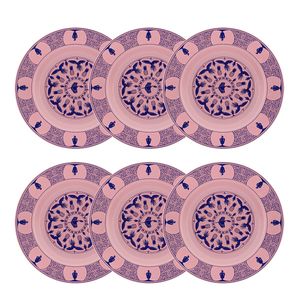 127578_Conjunto_6_Pratos_Fundos_235Cm_Flamingo_Terra_Brasilis_Revoada