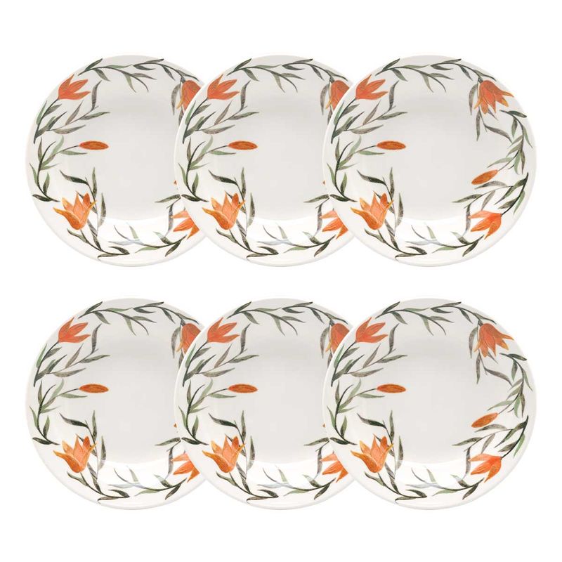 126284_Conjunto_6_Pratos_Fundos_215Cm_Donna_Lirios 126284_Conjunto_6_Pratos_Fundos_215Cm_Donna_Lirios