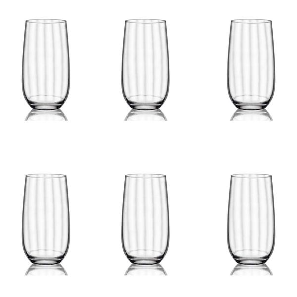 Jogo de 6 Copos de Cristal Long Drink 490 Ml Proper Effect