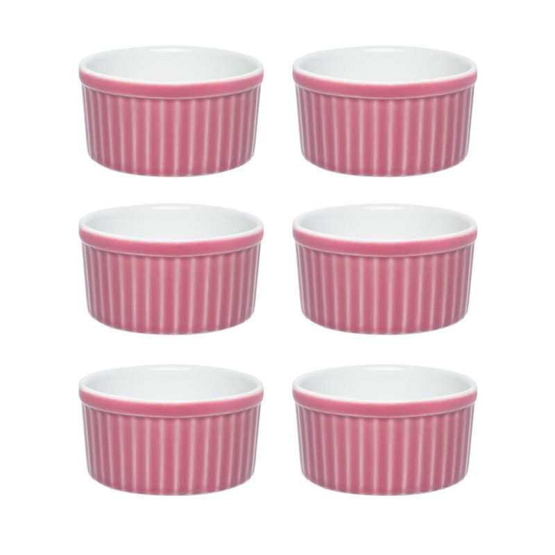 089307_Conjunto_de_6_Cookware_Ramequin_Rosa_180ml 089307_Conjunto_de_6_Cookware_Ramequin_Rosa_180ml