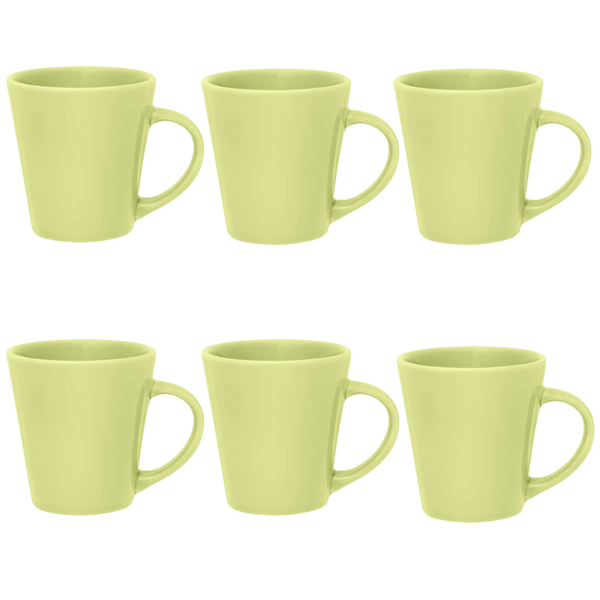 Jogo de 6 Canecas Drop 250 Ml Verde