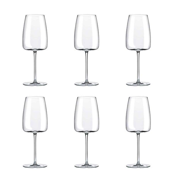 Jogo de 6 Taças de Cristal Para Água 420 ML Petra Classic