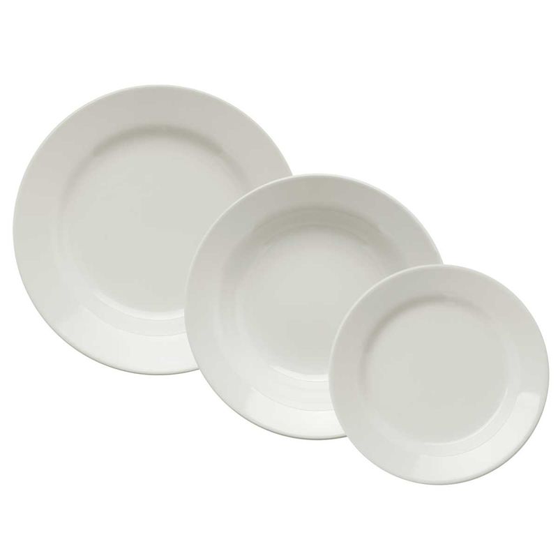 Aparelho de Jantar e Lanche 12pcs Donna Branco Aparelho de Jantar e Lanche 12pcs Donna Branco