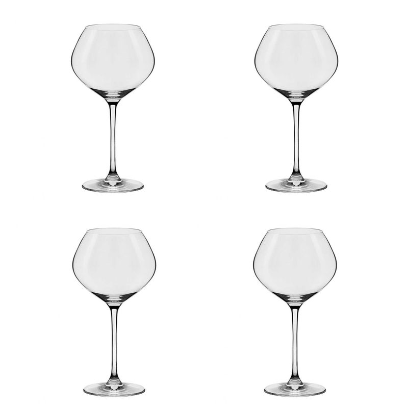 Jogo de 4 Taças de Cristal Para Bourgogne 720 Ml Forever Classic Jogo de 4 Taças de Cristal Para Bourgogne 720 Ml Forever Classic