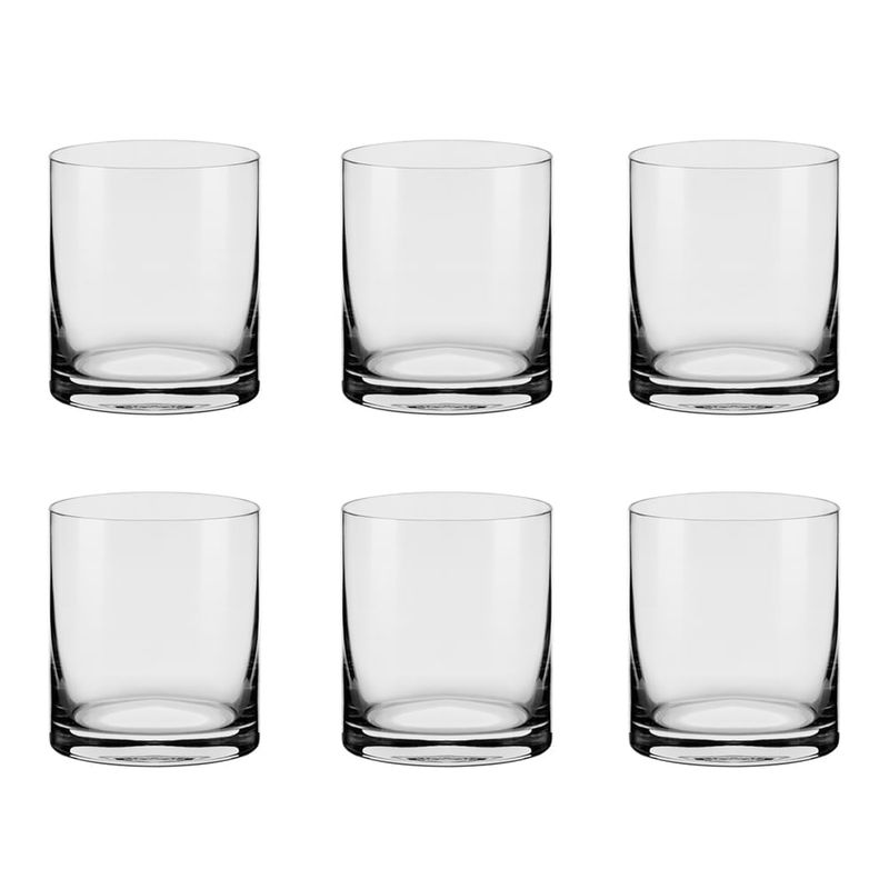Jogo de 6 Copos de Cristal 390 Ml Flat Classic Jogo de 6 Copos de Cristal 390 Ml Flat Classic