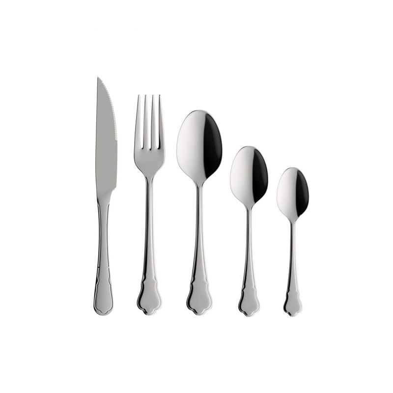 Faqueiro em Aço Inox 30 Peças Ouro Preto