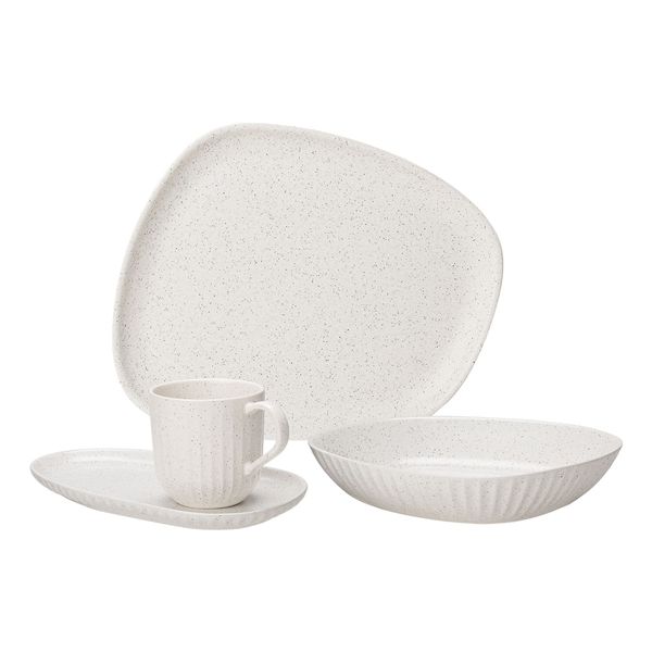 Aparelho de Jantar e Lanche 16 peças - Luna Vanilla