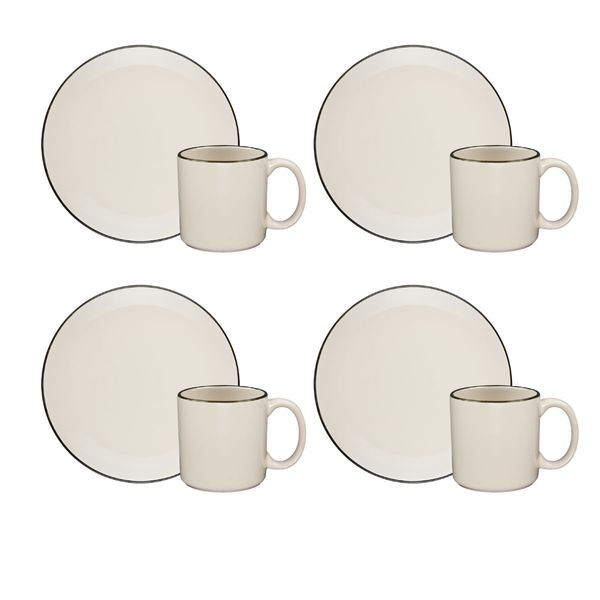 Conjunto Lanche 8 Peças Unni Café Coado