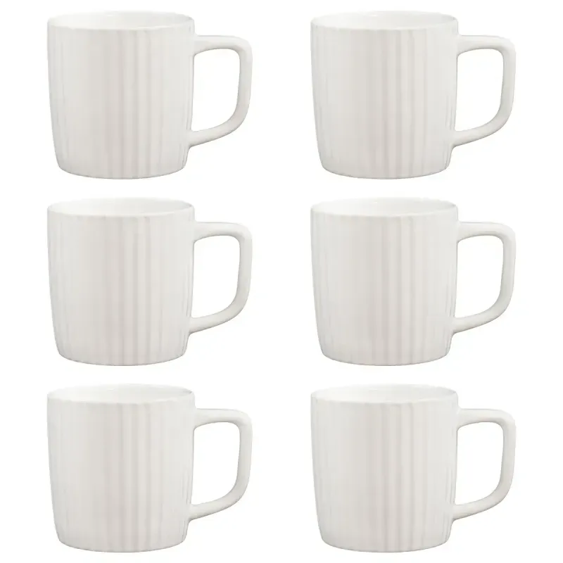 Jogo de 6 Canecas 340 ml Friss White